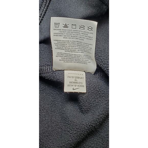 Nike Therma Fit Size XL Full Zip Hoodie Black Women's Gym Hiking Running C19-19 - Picture 7 of 9